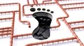 Carbon footprint oil brown pipeline pipe line foot print oil climate change 4k 4k or 4k+ Resolution
