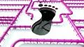 Carbon footprint oil pipeline pink pipe line foot print oil climate change 4k 4k or 4k+ Resolution