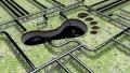 Carbon footprint oil pipeline pipe line foot print oil climate change 4k 4k or 4k+ Resolution