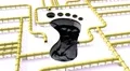 Carbon footprint oil yellow pipeline pipe line foot print oil climate change 4k 4k or 4k+ Resolution