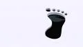 Carbon footprints foot prints filled with oil 4k 4k or 4k+ Resolution