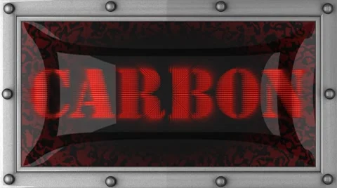 Carbon on led Stock Footage