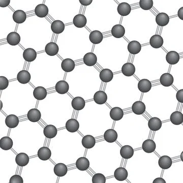 Carbon molecule background Stockillustratie