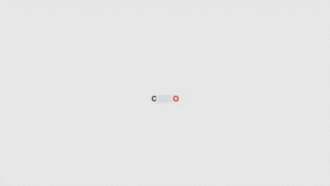 Carbon Monoxide CO Lewis Structure Animation Clean No Text Alpha 4K Видео 339310941