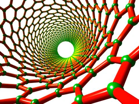 Carbon nanotube Stock Illustration