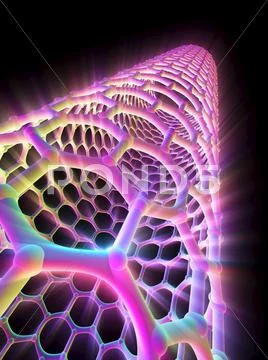 Carbon nanotube Stock Illustration