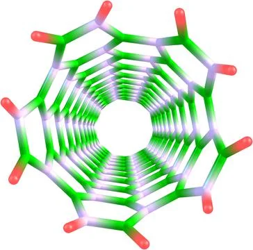 Carbon nanotube structure Stock Illustration