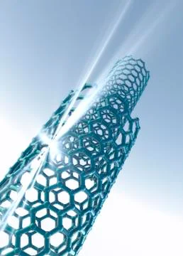 Carbon nanotubes, artwork Stock Illustration