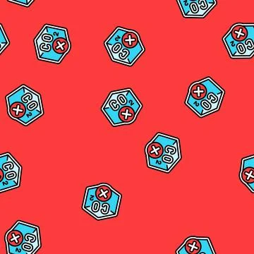 Carbon neutral product vector seamless pattern Stock Illustration