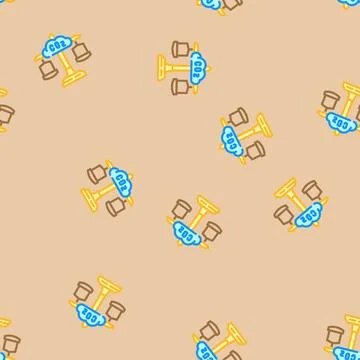 Carbon neutral product vector seamless pattern Stock Illustration