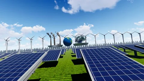 Carbon neutralization and carbon peaking Stock Footage 193987083