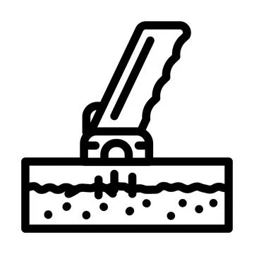 Carbon peeling line icon vector illustration Illustration