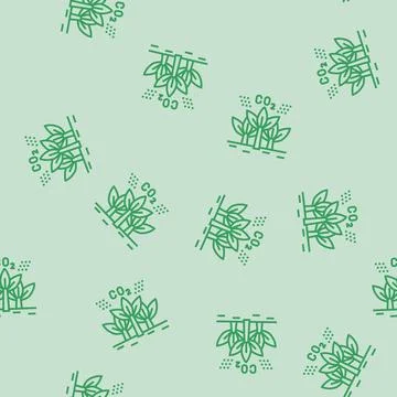 Carbon sequestration future technology line seamless pattern 스톡 일러스트