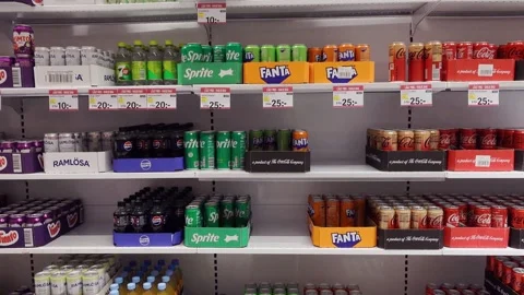 Carbonated drinks Stock Footage 283643880