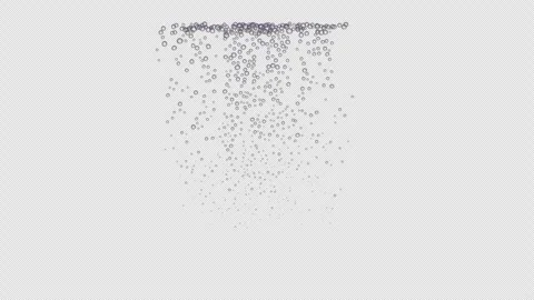 Carbonated Fizzy Bubbles Rising , with alpha channel. Vídeo Stock 335882297