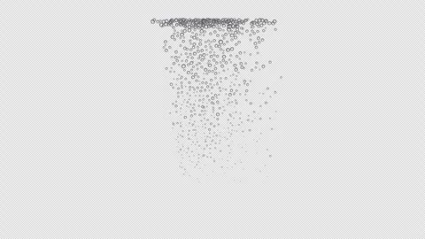 Carbonated Fizzy Bubbles Rising with alpha channel Stock Footage 341892847