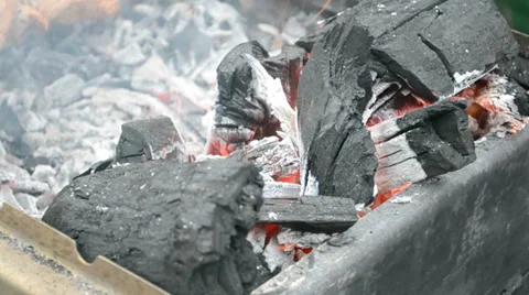 Carbons under fire. Stock Footage 35929579