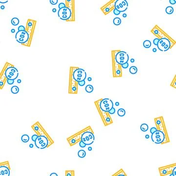 Carboxytherapy procedure vector seamless pattern Illustrazione stock