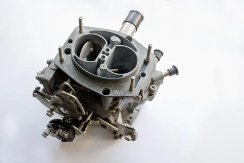 Carburetor on white background Foto stock