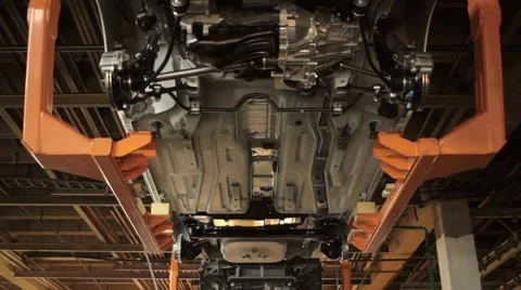 Carcase moving forward on the conveyor 스톡 동영상 66507334