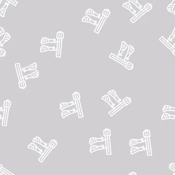 Carcass conveyor line vector seamless pattern Stockillustratie