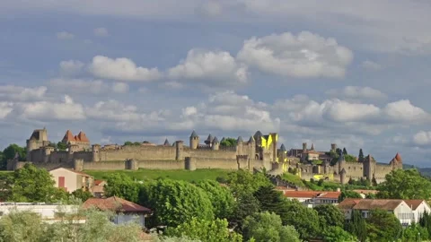 Carcassonne castle Stock Footage 91520820