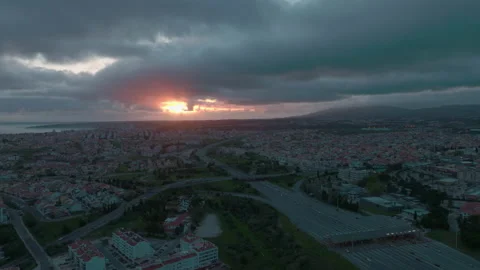 Carcavelos Drone View Video stock 188502834