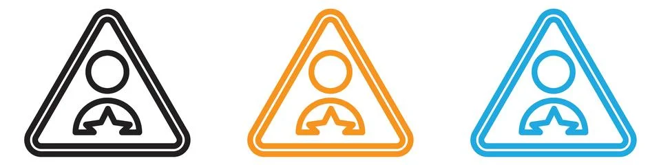 Carcinogen icon vector logo set collection for web app ui Stock Illustration