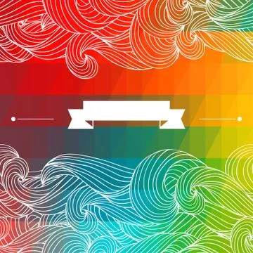 Card abstract geometric background Illustrazione stock