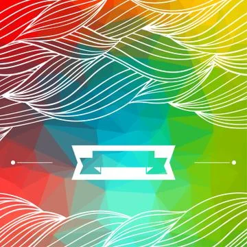 Card abstract geometric background Stock Illustration
