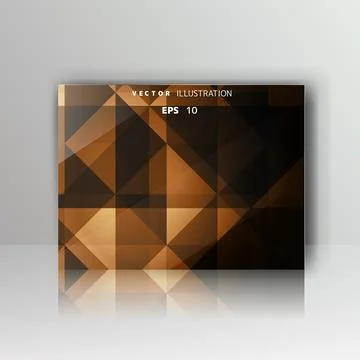 Card with abstract geometrical background イラスト素材