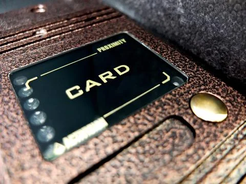 Card access control panel Foto stock