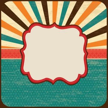 Card Background, Border Frame, Banner Stock Illustration