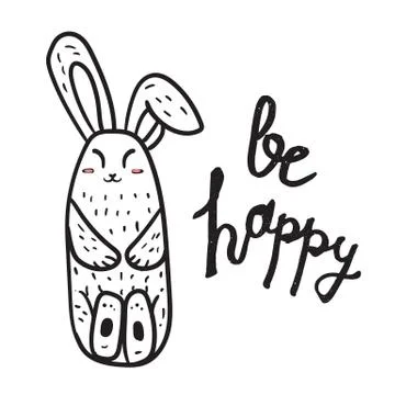 Card Be Happy 库存插图