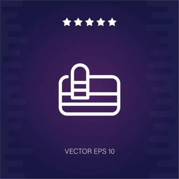 Card blocked vector icon Stock Illustration