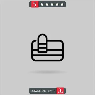 Card blocked vector icon Stock Illustration