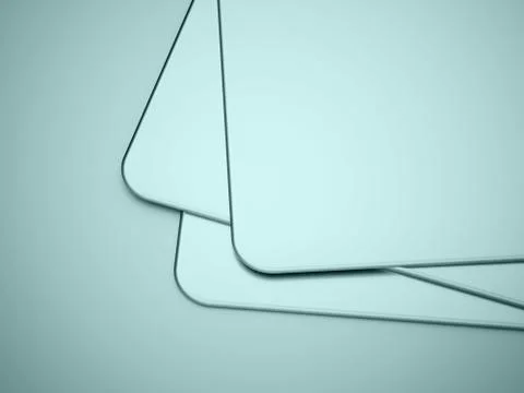 Card blue concept blank Stock Illustration