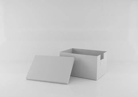 Card box 3d rendering for mockup base イラスト素材