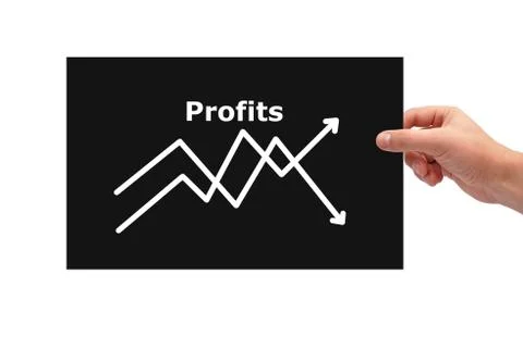 Card with chart Stock Photos