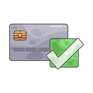 Card check illustration Ilustração Stock