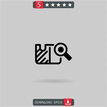 Card check vector icon Stock Illustration