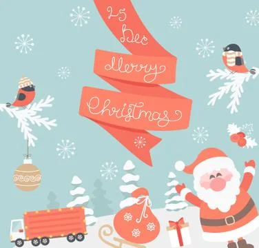 Card for christmas. Stock Illustration