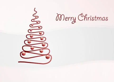 Card with christmas tree Stock-Illustration