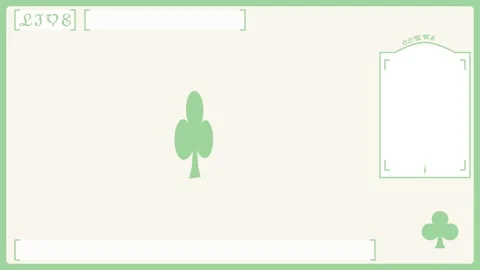 Card clover Looping streaming background. 1080p Stock Footage 258881033