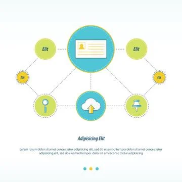 Card  Concept  network design 스톡 일러스트