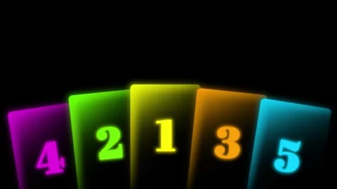 Card countdown number countdown number one Stock Footage 304496127