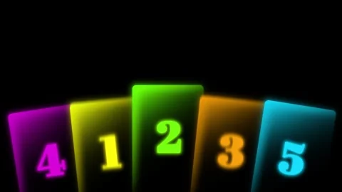 Card countdown number countdown number two Stock Footage 304570191