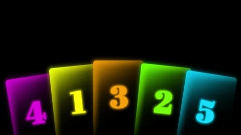 Card countdown number countdown number three Stock Footage 304649612