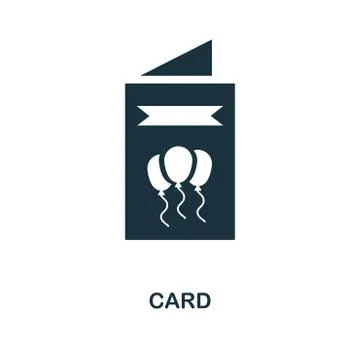 Card creative icon. Simple element illustration. Card concept symbol design from Illustrazione stock