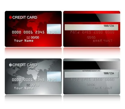 Card credit Stock Illustration